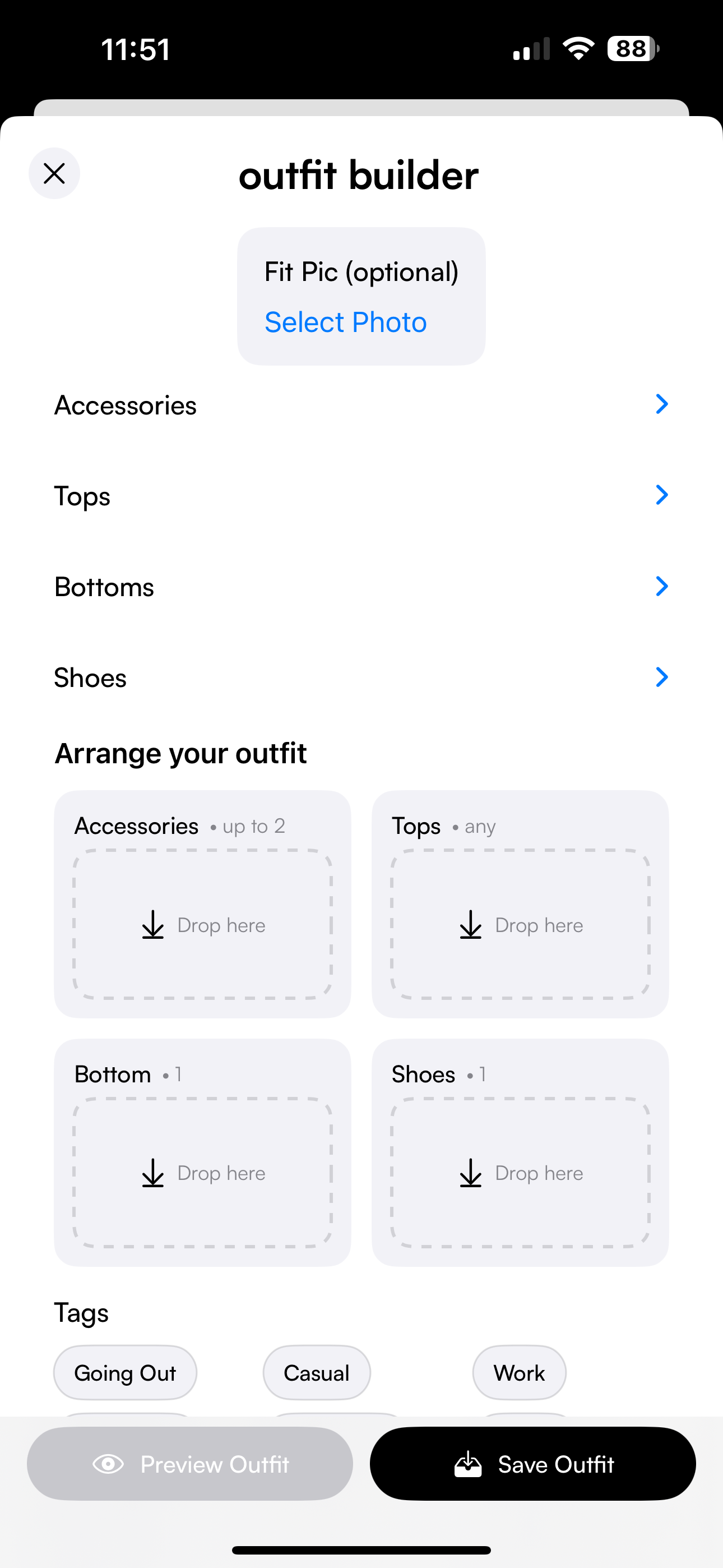 Outfit Builder